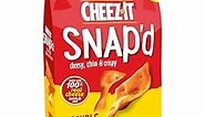 Cheez-It Snap'd Cheese Cracker Chips, Thin Crisps, Lunch Snacks, Double Cheese, 12oz Bag (1 Bag)