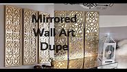 DIY HOME DECOR - HOW TO MAKE A 3 PANEL FAUX MIRROR WALL ART USING A DOORMAT 😱!!