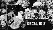 Roblox Black Aesthetic Decal ID’s