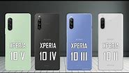 Sony Xperia 10 V VS Xperia 10 IV VS Xperia 10 III VS Xperia 10 II