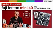 Fuji Instax Mini 40 & Contact Sheet Frames [Instant Review - First Look]