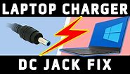 Laptop Not Charging Power Adapter DC Jack Central Pin Bent Fix