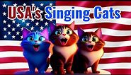 National Anthem Of America With Lyrics | Cats Singing The National Anthem