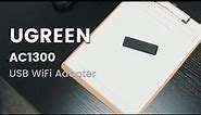 Ugreen USB 3.0 AC1300 WiFi Adapter for Laptop | Dual Band Wireless Dongle Network Adapter