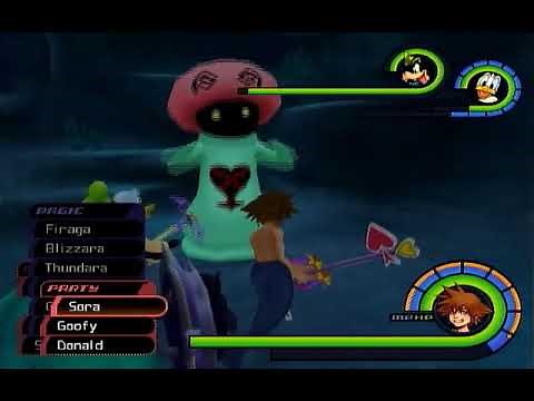 Kingdom Hearts Final Mix - Atlantica giant white mushroom bashing