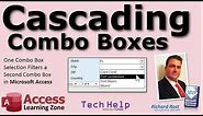 Microsoft Access Cascading Combo Boxes - One Combo Box Selection Filters a Second Combo Box