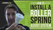 How to install a roller blind spring assist system