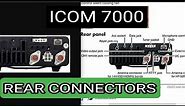 ICOM IC-7000 - REAR CONNECTORS