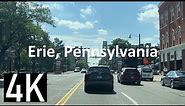 Erie, Pennsylvania 4K Street Tour - Bayfront Parkway & State Street