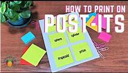 How to Print on Post-it Notes