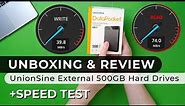 Unboxing & Review: UnionSine External 500GB Hard Drive