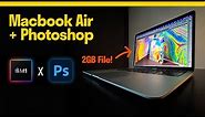 M1 Macbook AIR Graphic Design Stress Test With Photoshop — Incredible Performance