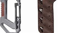KeyUnity KU03 Titanium EDC 6 in 1 Multi-tool Quick Release Carabiner & KA06 Leather Sheath Screw Bit Organizer Bundle