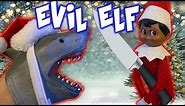 SHARK PUPPET AND THE EVIL ELF ON THE SHELF!!