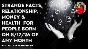 Numerology number 8 born people (relationship, Health, wealth )