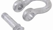 Bow Shackle with Screw Pin - Galvanized Steel - 1" Diameter - 8,500 lbs Brophy Tow Shackles GS11