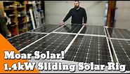 Even Moar Solar! 1.4kW Rooftop RV Sliding Solar Install - How to Build an Overlander