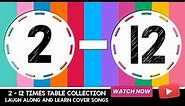 Times Tables Songs 2-12 for Kids | From The Covers Collection V1 | Laugh Along and Learn