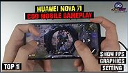 Huawei Nova 7i COD Mobile Gameplay | Test game, Show FPS, Graphics Setting