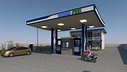 Our small gas station, preparation and construction.
