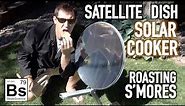 How to turn a Satellite Dish into a Solar Cooker - Roasting S'Mores