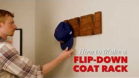 How to Make a Flip-Down Wall-Mounted Coat Rack