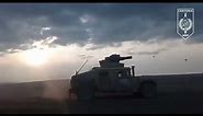 TOW-Missile-Mounted HMMWV/Humvee Hits Russian Vehicle