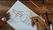 How To Draw Manipuri Dance