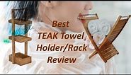 Best teak shower towel holder and rack