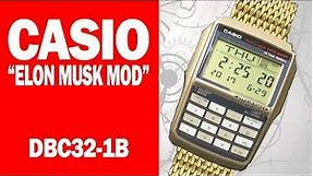 CASIO DBC32 gold calculator "Elon Musk" mod - I Review Crap!