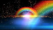 4K Beautiful Double Rainbow Spiritual Realm Animation Background