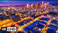 🔥 4K Drone | Los Angeles, California Travel Time Lapse: Night Downtown, Hollywood, Santa Monica