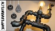DIY Industrial Robot Pipe Lamp (Steampunk Robot Lamp) Steel Pipe Lamp DIY