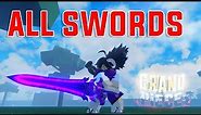WHERE AND HOW TO GET ALL SWORDS IN GRAND PIECE ONLINE