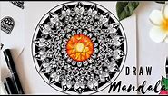 How to Draw/ Intricate Mandala/