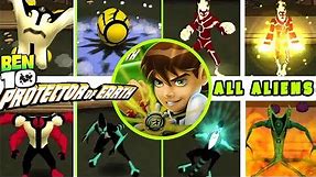 BEN 10 Protector of Earth ALL ALIENS + All Combos
