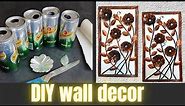 DIY metal wall art/ Tin can crafts