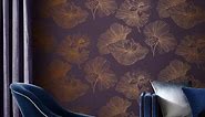 Lotus Plum Wallpaper | Purple Wallpaper | Graham & Brown