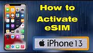 How to activate eSIM in iPhone 13 (Add cellular plan to new iPhone)