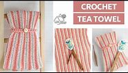 CROCHET Tea Towel Pattern, Easy Crochet Hand Towel for the Bathroom or Kitchen: Winding Road Crochet
