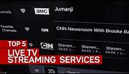 Top 5 live TV streaming services (CNET Top 5)