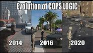 Evolution of COPS LOGIC in WATCH DOGS games (2014-2020)
