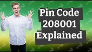 Which area Pin Code 208001?