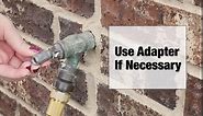 Danco Outdoor Faucet Water Spigot Handle | Hose Bibb Round Wheel Handle Replacement | Includes Screws | Metal (10006), Silver/Pewter,1.25"L x 3.75"W