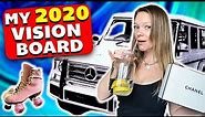 Creating My 2020 Vision Board! ~How To Manifest The Best Year Yet Using The Law Of Attraction~