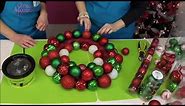 DIY Christmas Crafts - How to Make a Christmas Ball Ornament Wreath