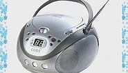 Coby CX-CD241 Portable CD Player with AM/FM Radio (Silver)