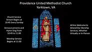 Providence UMC Sunday Morning Service October 8 2023