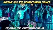 DJ Gig Log | INSANE 850 KID HOMECOMING DANCE! Columbia 2023 Homecoming Dance