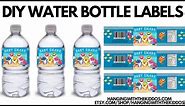 HOW TO MAKE DIY WATER BOTTLE LABELS USING CANVA| Personalized Water Bottle Label Templates